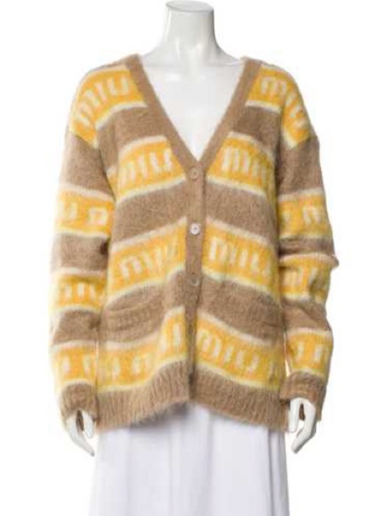 Miu Miu Sweaters - Miu Miu mohair-blend cardigan